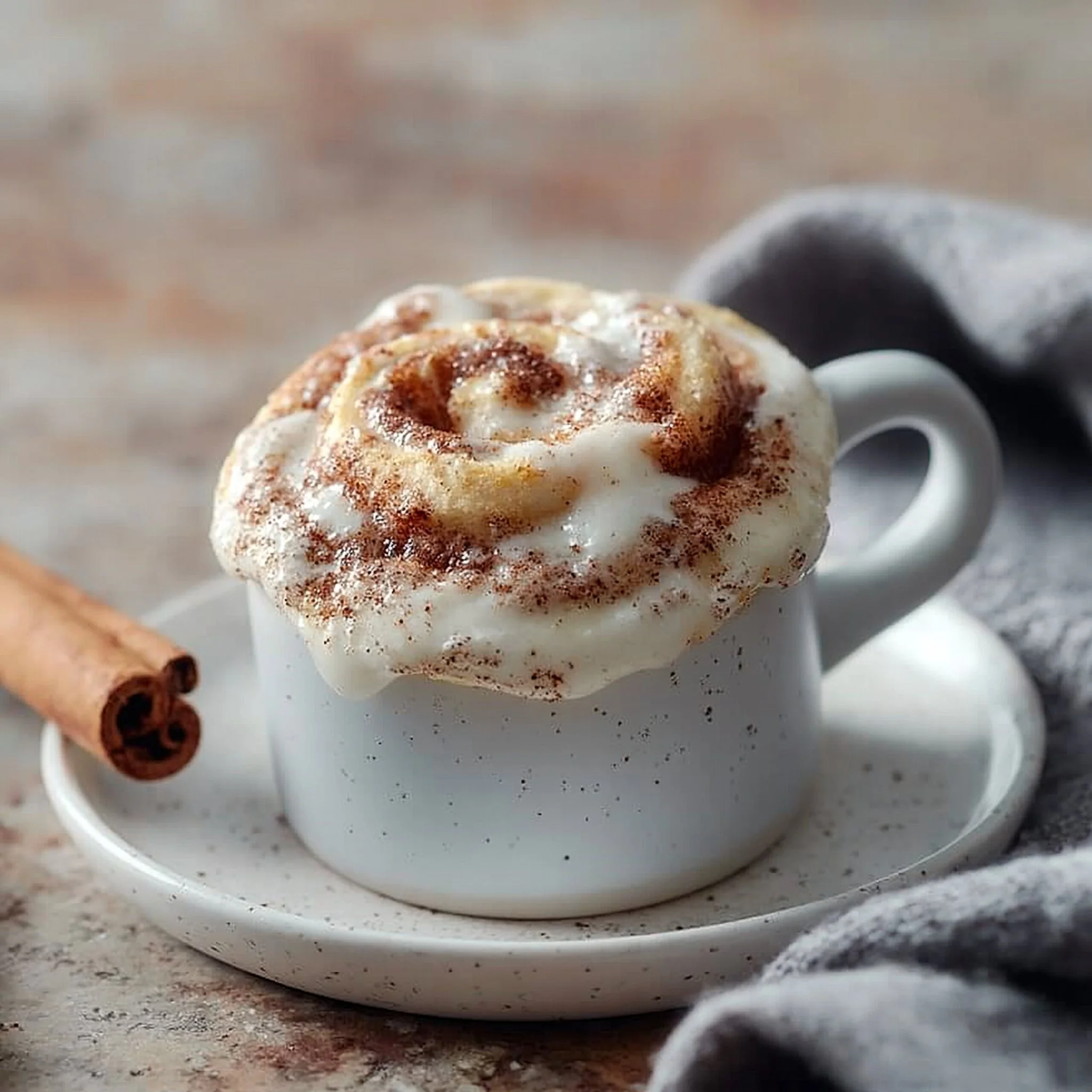 Microwave Cinnamon Roll in a Mug