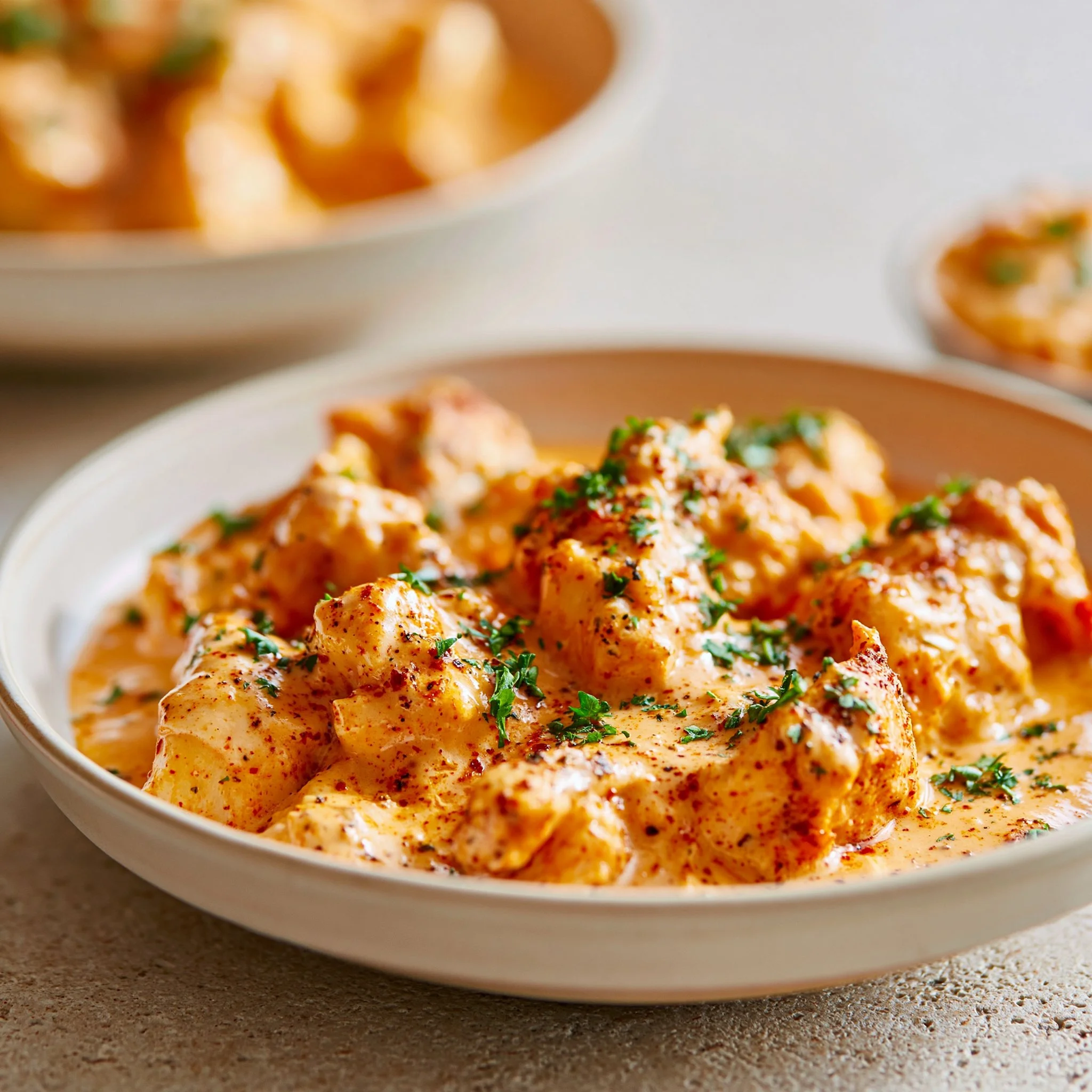 Creamy Crockpot Cajun Butter Chicken