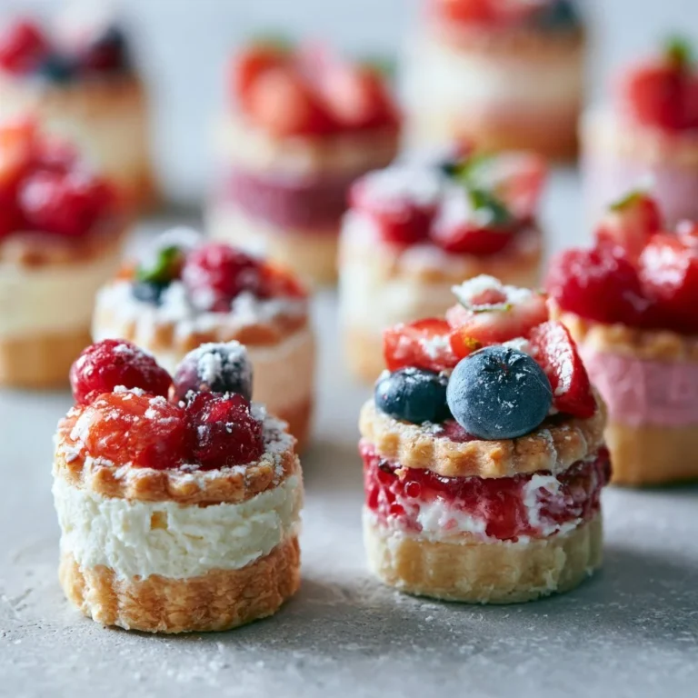 Delicious Cutie Pie mini cakes displayed on a vibrant dessert table