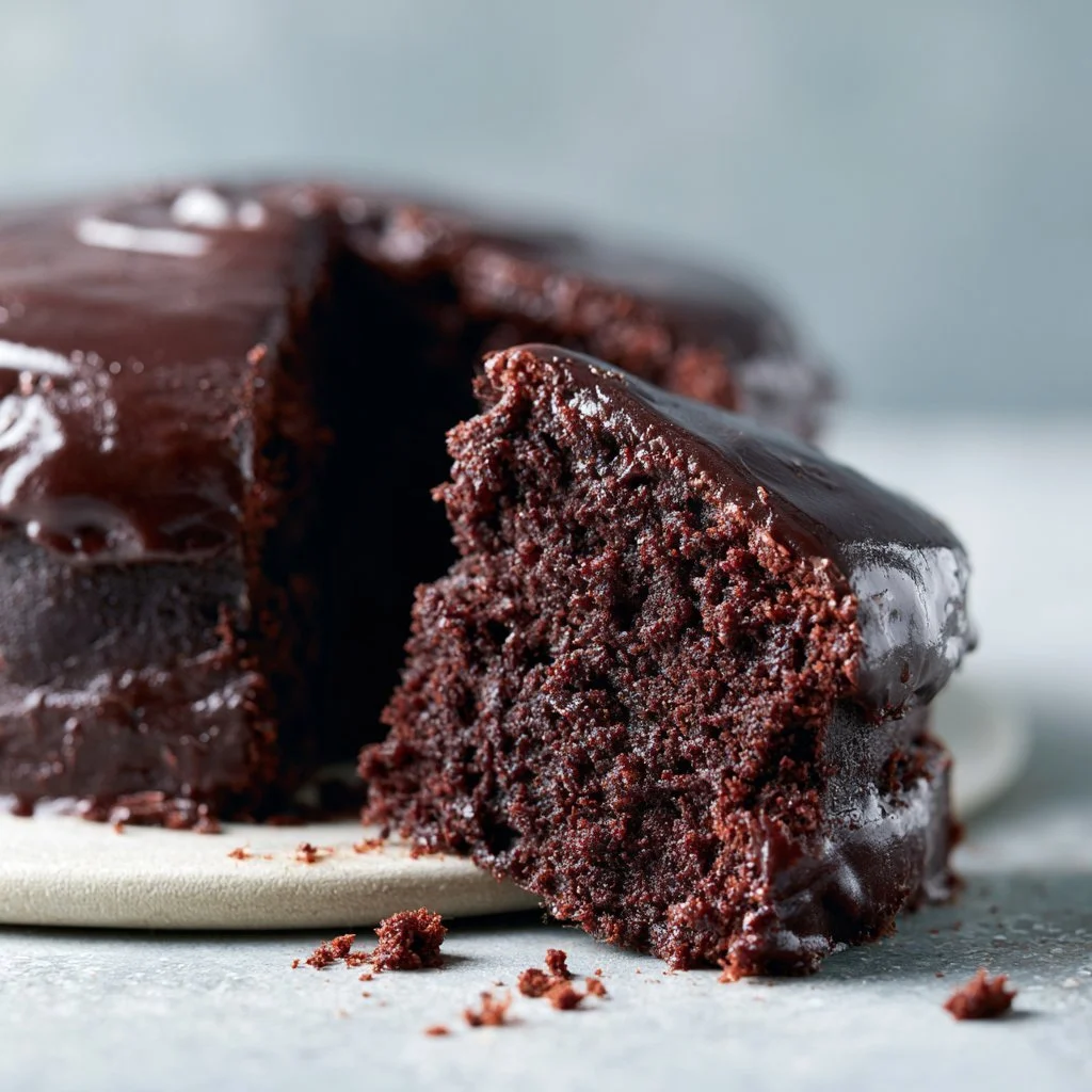 Easiest chocolate cake with rich frosting and decorative sprinkles.