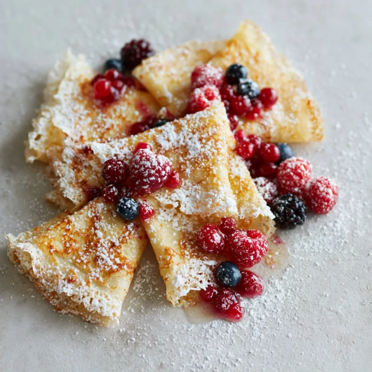 Homemade French crêpes with various fillings on a plate