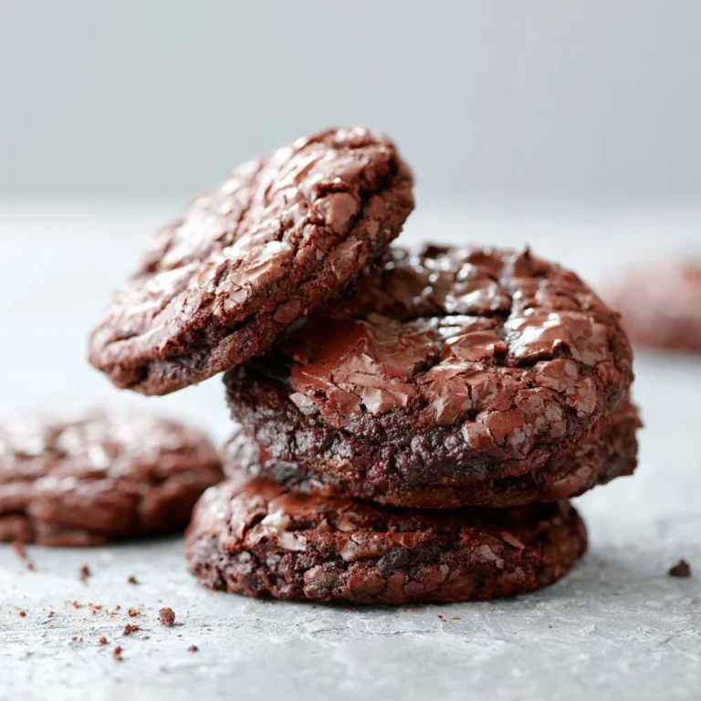 Fudgy brownie cookies on a cooling rack, rich and chocolatey texture