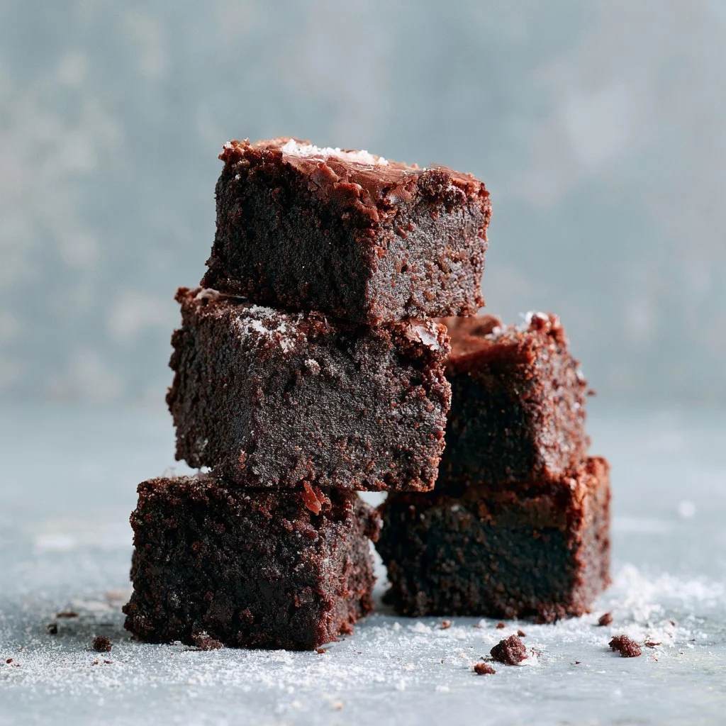 Two-Bite Brownies in a decorative tray for easy serving.