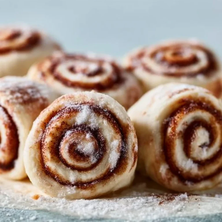 Freshly baked sugar-free cinnamon rolls on a wooden table