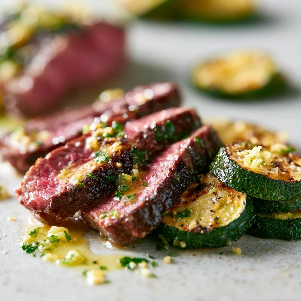 Garlic Butter Steak Zucchini