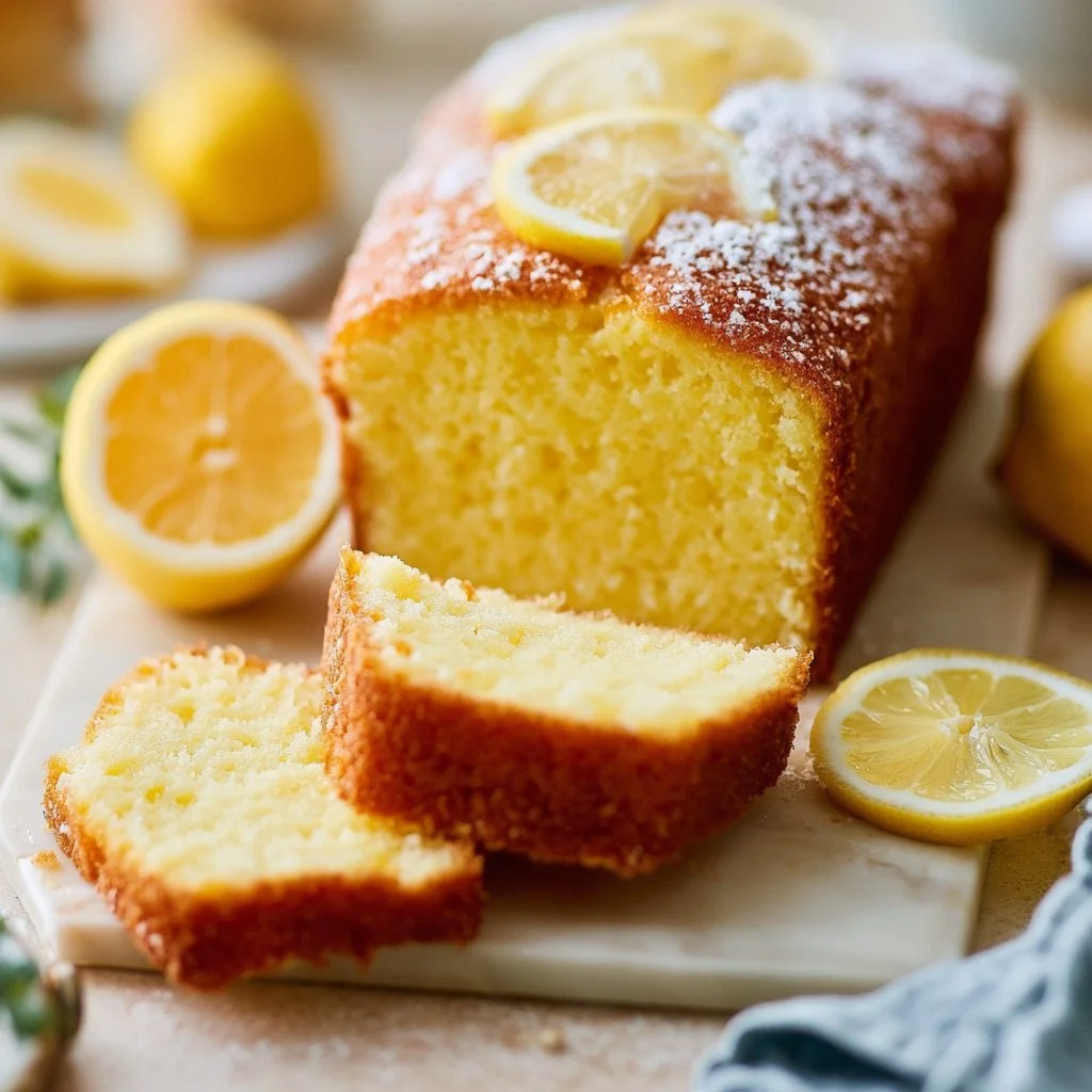 Healthy Greek Yogurt Lemon Loaf Cake