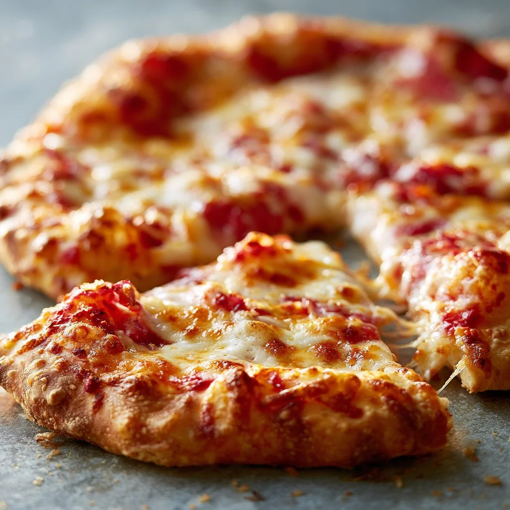 Homemade pizza being prepared with fresh ingredients and cheese