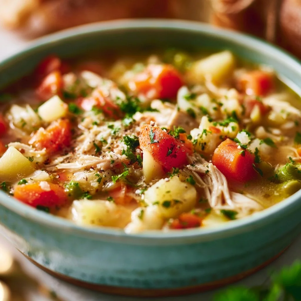 Hearty Chicken Veggie Soup