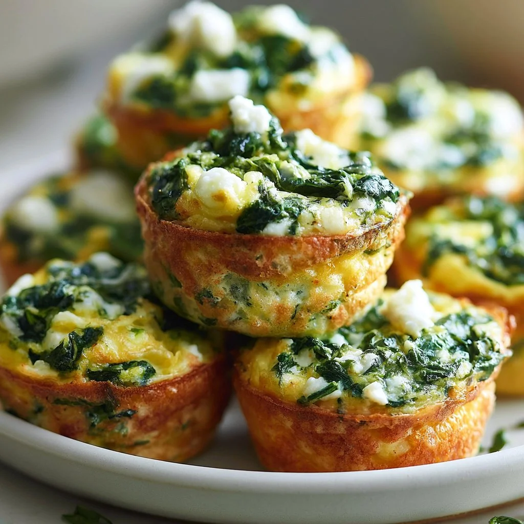 Egg Muffins with Spinach and Feta